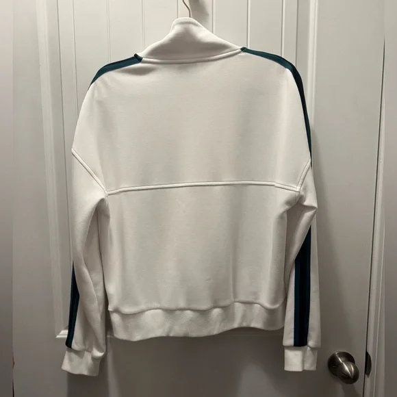 Varley White Zip-Up with Gold Accents - Picture 3 of 12